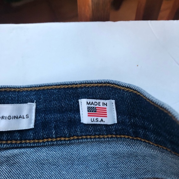 Re/Done Women's Straight Leg Jeans - Dark Blue - Picture 3 of 6